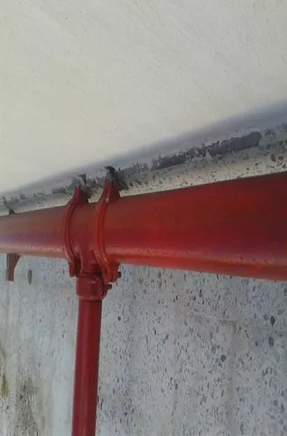 Grooved B.S Pipes on Roof